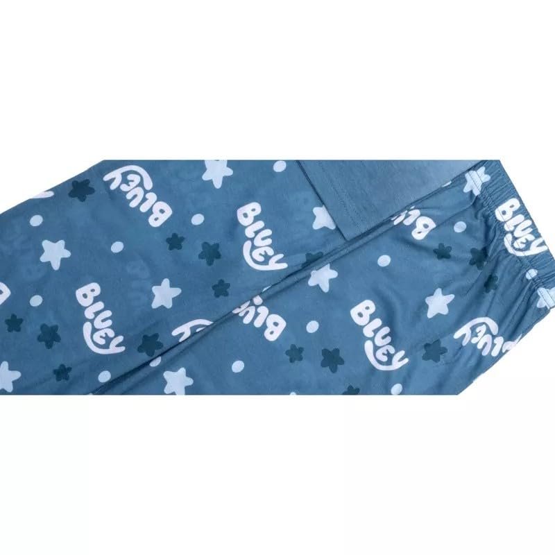 Centric Brands Bluey Boys’ 2-Piece Pajama Set – 100% Polyester Short Sleeve Crew Neck Top and Matching Pants – Toddler & Infant Sleepwear 12M–4T