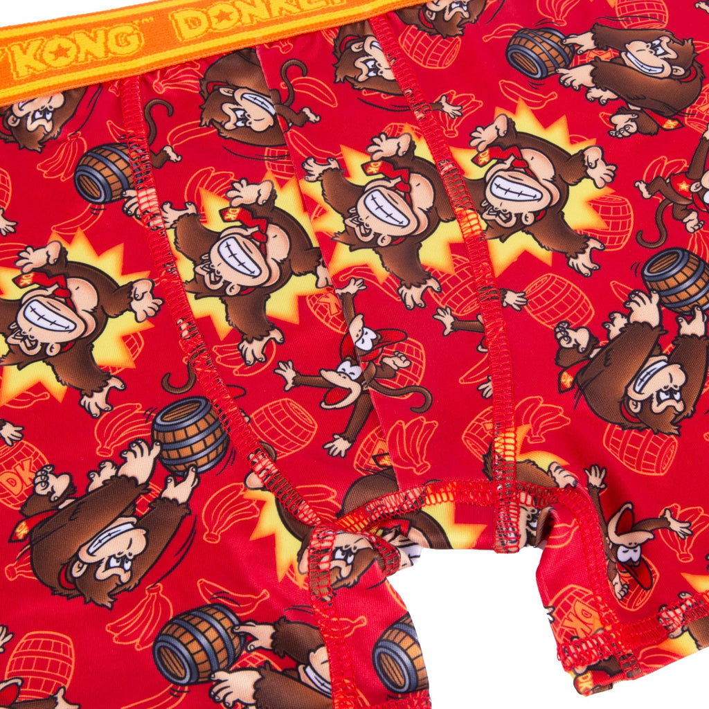 Nintendo boys Donkey Kong 3-pack Athletic Boxer Brief Sizes 4, 6, 8 & 10