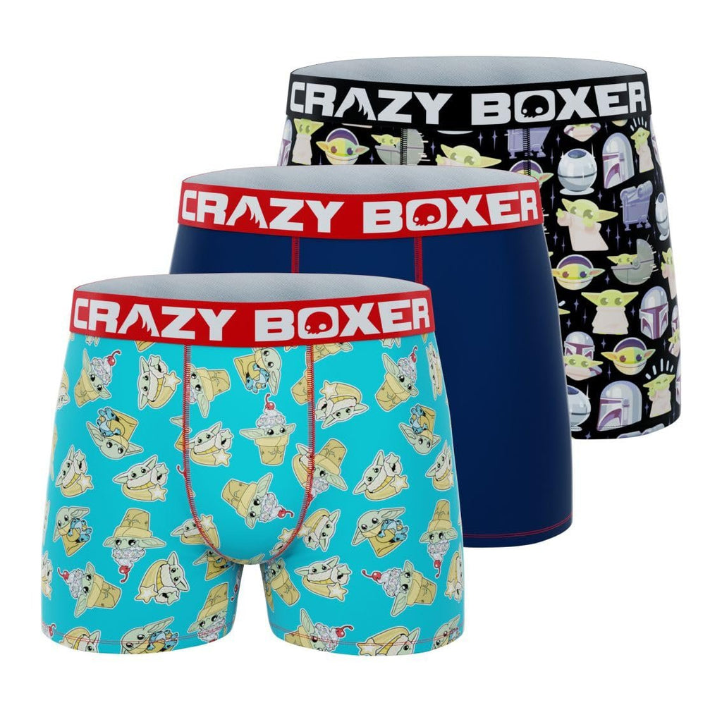 CRAZYBOXER Men's Underwear The Mandalorian Soft Comfortable Boxer Brief Original (3 PACK)