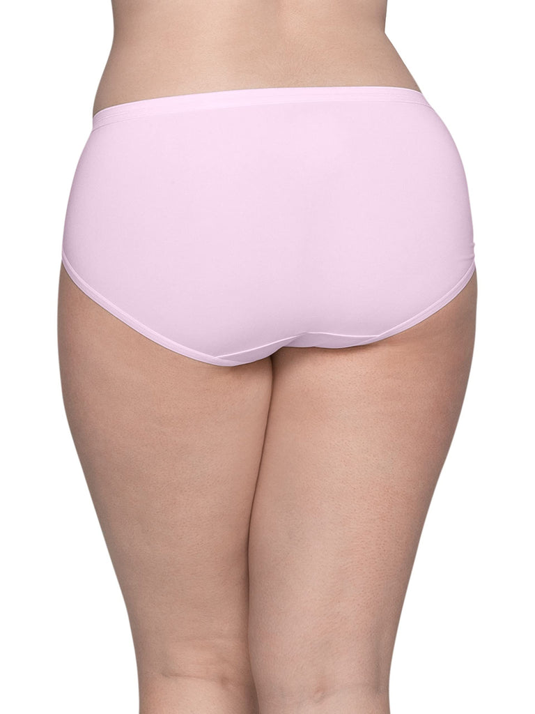 Fruit of the Loom Women's Lightweight Microfiber Underwear, Smooth Under Clothes, Available in Plus Size, Brief-10 Pack-Black/White/Purple, 10