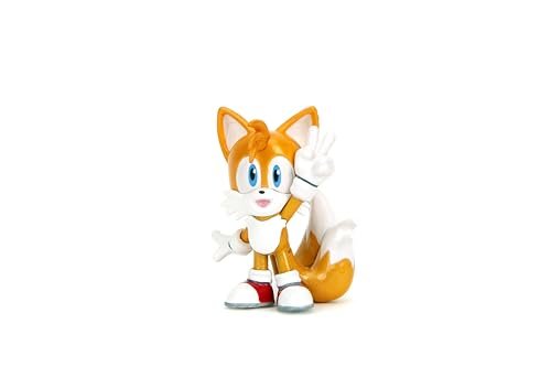 Jada Metalfigs Sonic The Hedgehog 4-Pack, Sonic, Tails, Knuckles, Shadow, 2.5” Die-Cast Figures - Wave 1, Ages 8+