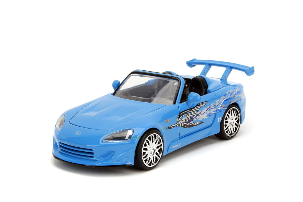 Jada Toys – Fast & Furious 1:24 Honda S2000 (Mia’s Blue Design) – Die-Cast Model Car, Detailed Exterior, Authentic Movie Replica, Collectible Toy – Ages 8+, Blue