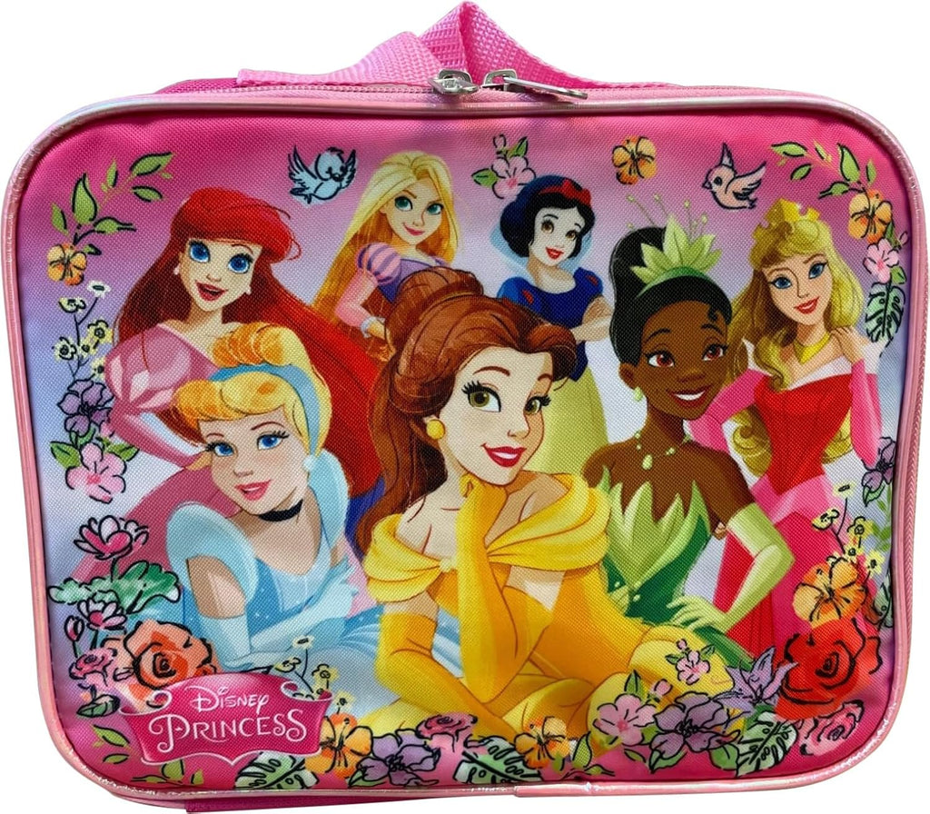 Kid's Licensed 16 Inch Backpack With Removable Lunch Box Set (Minnie Mouse Pink)