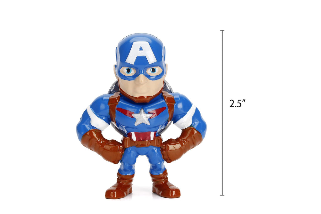 Marvel Avengers 2.5" 4-Pack Die-Cast Collectible Figures, Toys for Kids and Adults