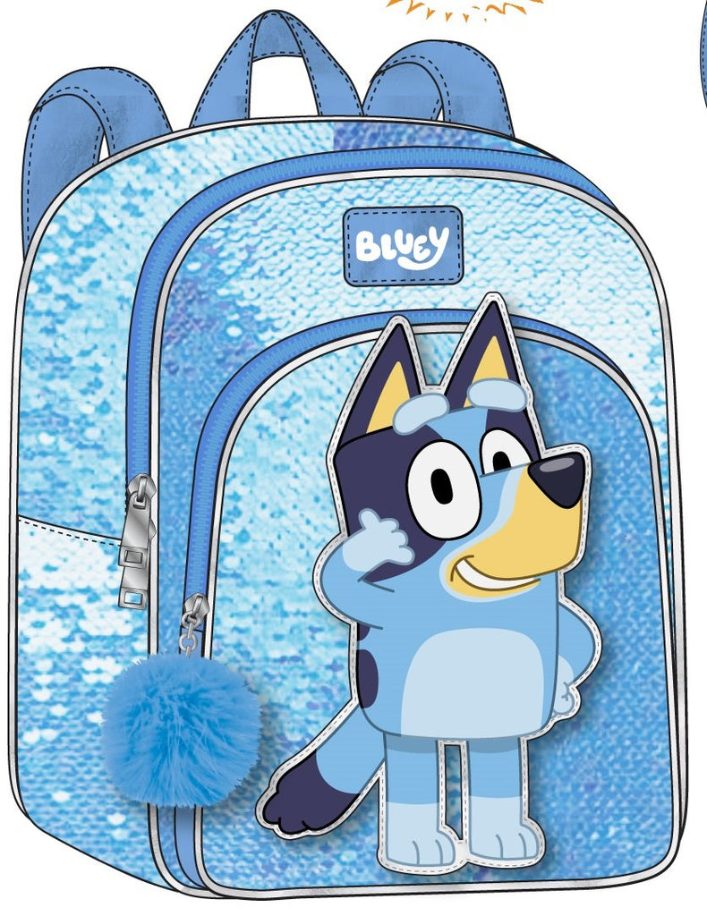 Bluey Girls 11" Flippy Sequin Mini Backpack