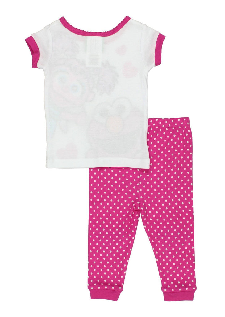Sesame Street Elmo and Abby Cadabby Toddler Girls Cotton Pajamas Set