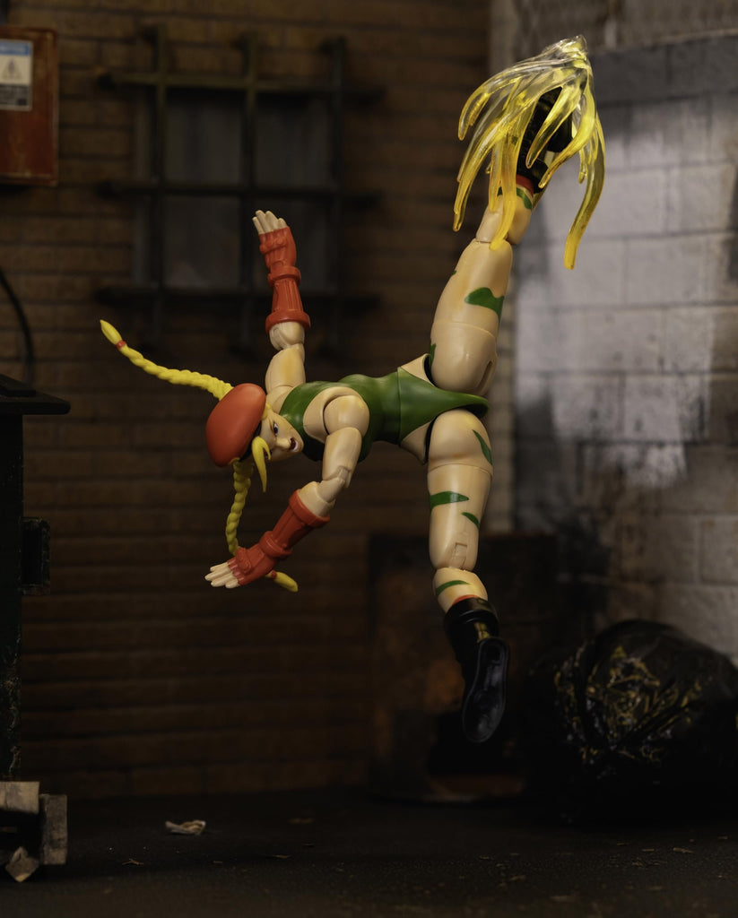 Jada Toys – Street Fighter II Cammy Action Figure - 1:12 Scale Collectible - Includes Interchangeable Heads, Hands, and Accessories - Ages 13+ - Classic Video Game Nostalgia