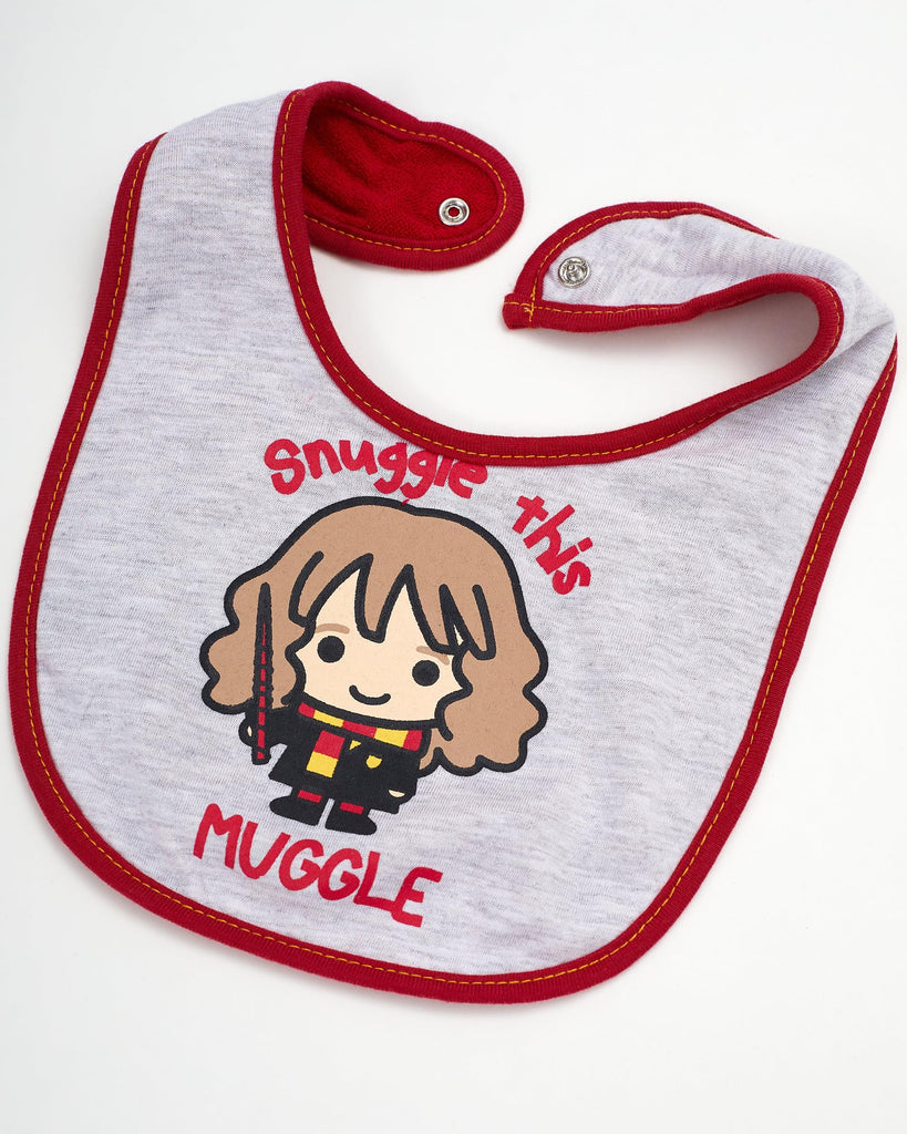 Harry Potter Baby Unisex Bib and Bootie Set Gifts for Baby (Red Multi, 0-12 Months)