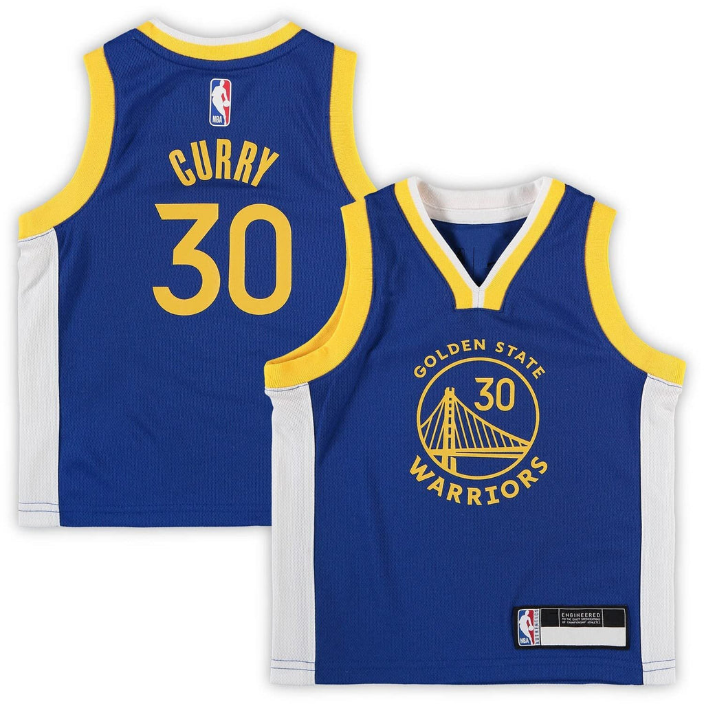 Stephen Curry Golden State Warriors NBA Toddler 2-4 Blue Icon Edition Player Jersey (Size 4T)