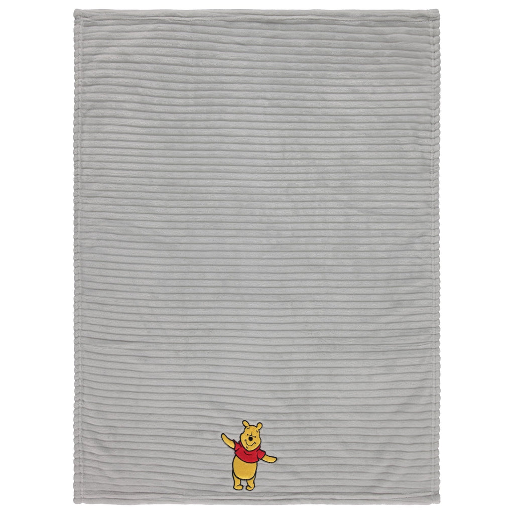 Disney Mickey Mouse or Winnie The Pooh Soft Baby Blanket - Textured Fleece Blanket for Baby Girls/Boys - Plush Crib Stroller Nursery & Daycare Blankey
