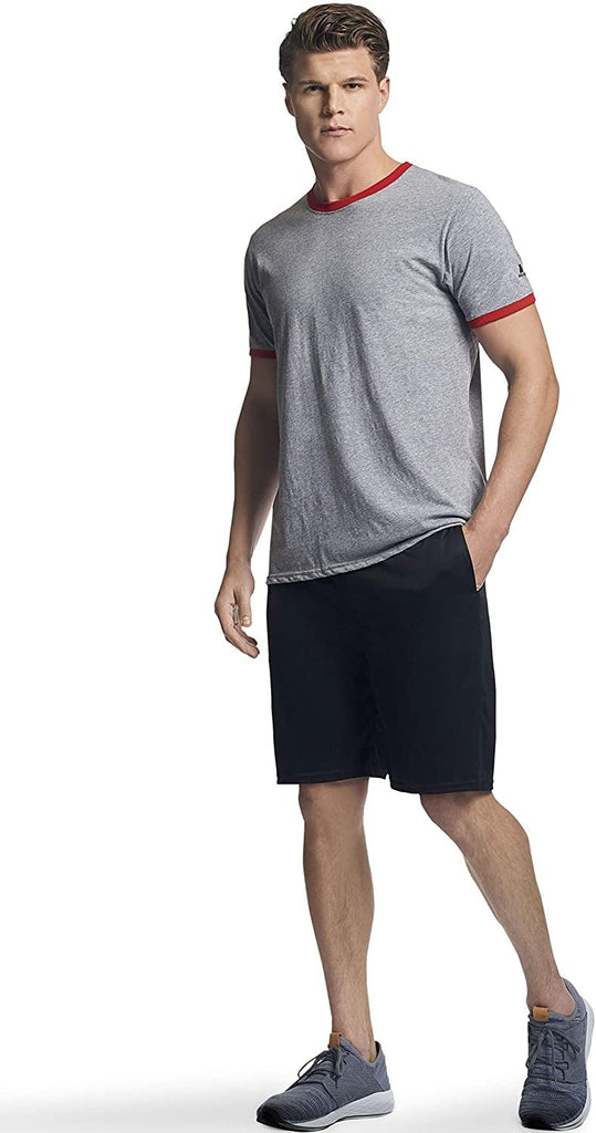 Russell Athletic Men's Cotton Performance Ringer T-Shirt