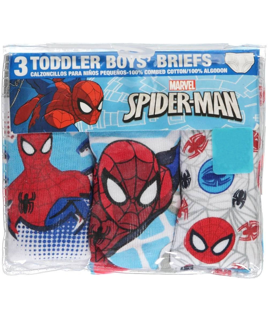 Spider-Man Little Boys' Toddler "Web Head" 3-Pack Briefs - red/multi, 2t - 3t