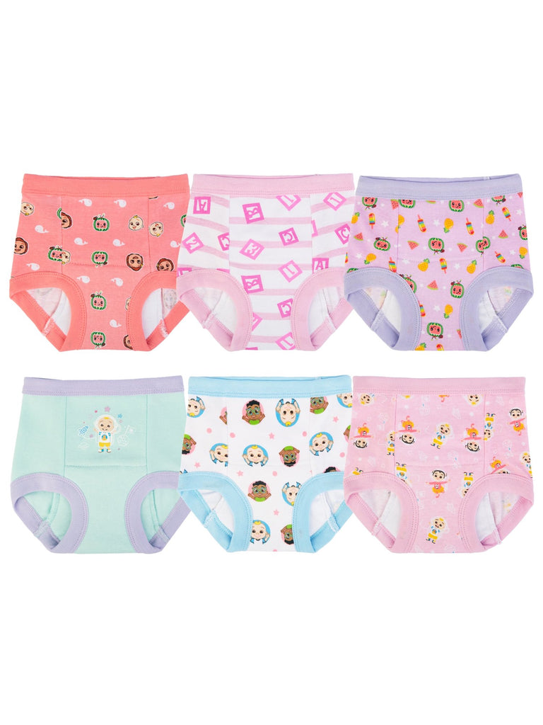 Character Toddler Girl Training Pants, 6-Pack, Sizes 2T-3T