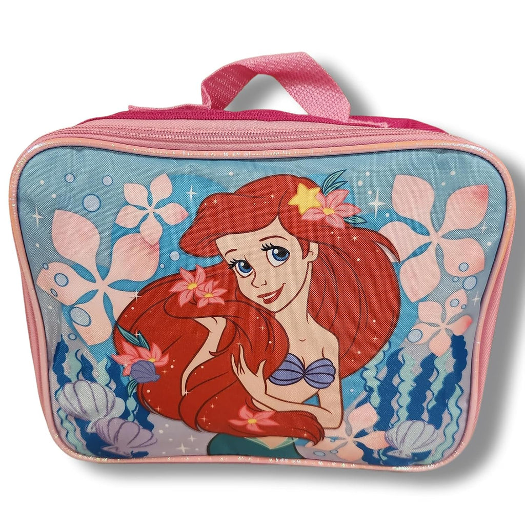 Kid's Licensed 16 Inch Backpack With Removable Lunch Box Set (Minnie Mouse Pink)