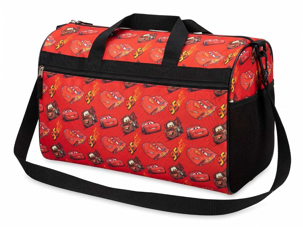 Disney Kids Duffle Bag 16.5" – Travel & Sports Bag with Zipper Pocket, Mesh Side Pockets & Shoulder Strap