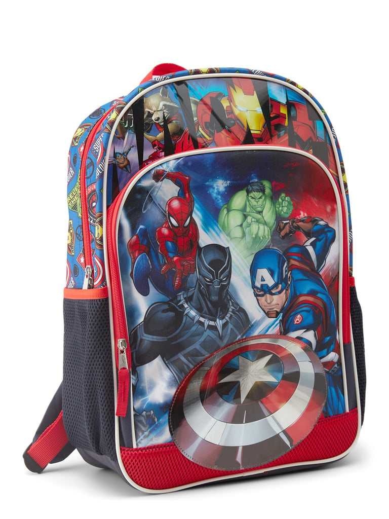 Marvel Spiderman, Iron Man, Hulk, Black Panther and Captain America Backpack for School - 16" Small Kids Bookbag Knapsack for Boys, Girls, Toddlers
