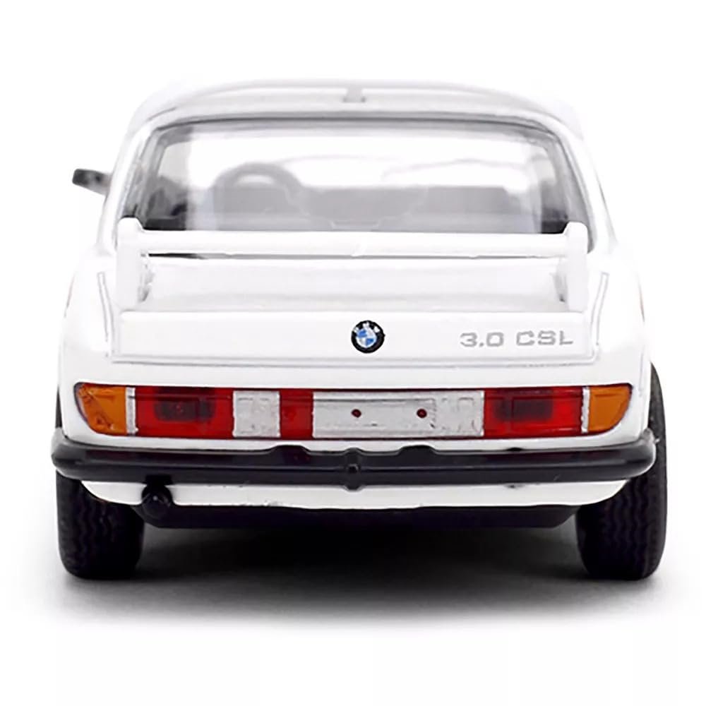 Jada Majorette Collection – 1975 BMW 3.0 CSL 1:64 Die-Cast Model Car with Rubber Tires & Display Case, for Collectors & Adults