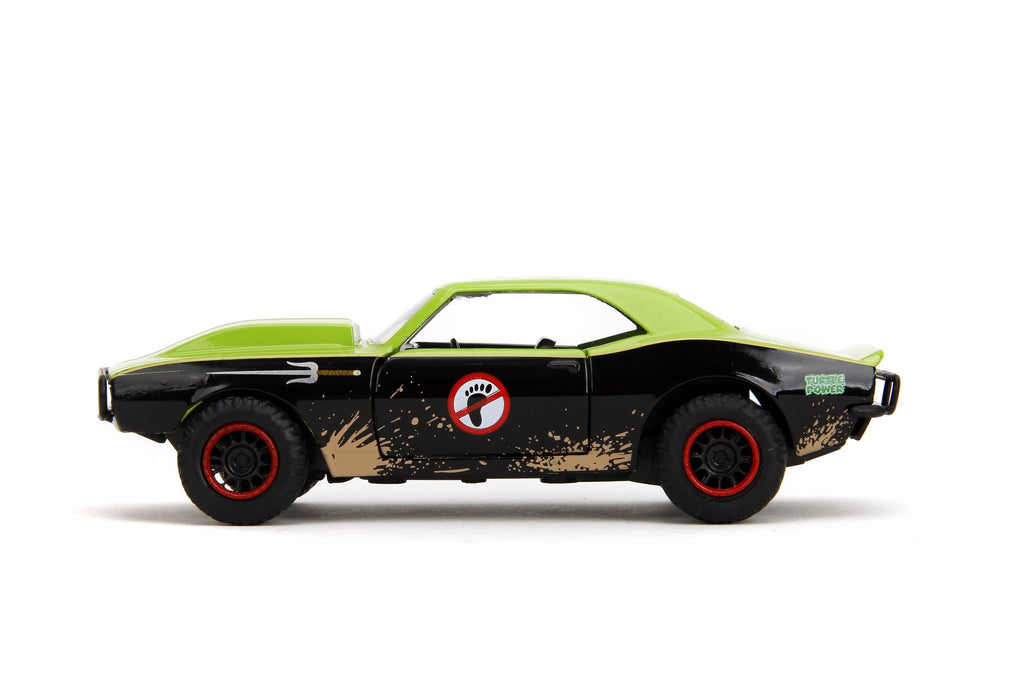 Jada Toys – Hollywood Rides TMNT 1967 Off-Road Chevrolet Camaro – Die-Cast Model Car – Opening Doors, Detailed Interior – 1:32 Scale Collectible – Age 8+, Green & Black (Iconic)