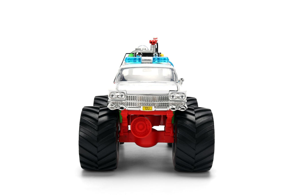 Jada Ghostbusters Ecto-1 Monster Truck Toys - Hollywood Rides Die-cast Vehicle, Opening Doors, 1:24 Scale, Ages 8+