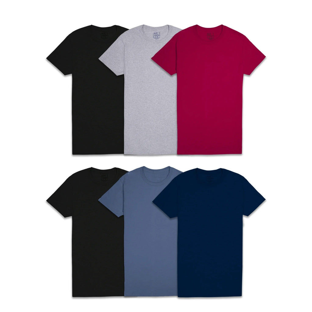 Fruit of the Loom Men's 6-Pack T-Shirts Crewneck Mystery Colors