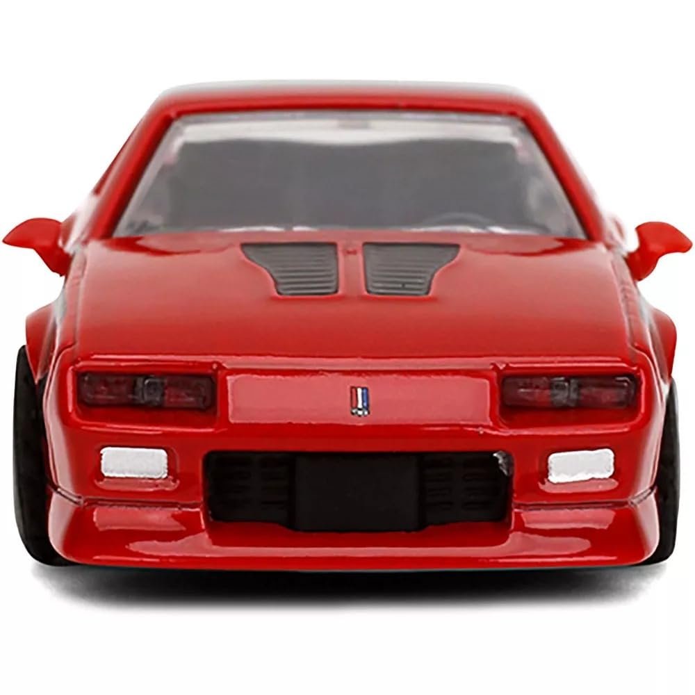 Jada Majorette Collection – 1985 Chevy Camaro 1:64 Die-Cast Model Car with Rubber Tires & Display Case, for Collectors & Adults