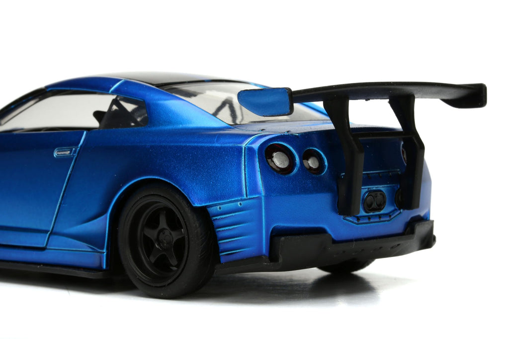 Jada Toys Fast & Furious 1:32 Nissan GT-R R35 Ben Sopra Die-Cast Model Car, Detailed Exterior, Authentic Movie Replica, Collectible Toy – Ages 8+, Blue