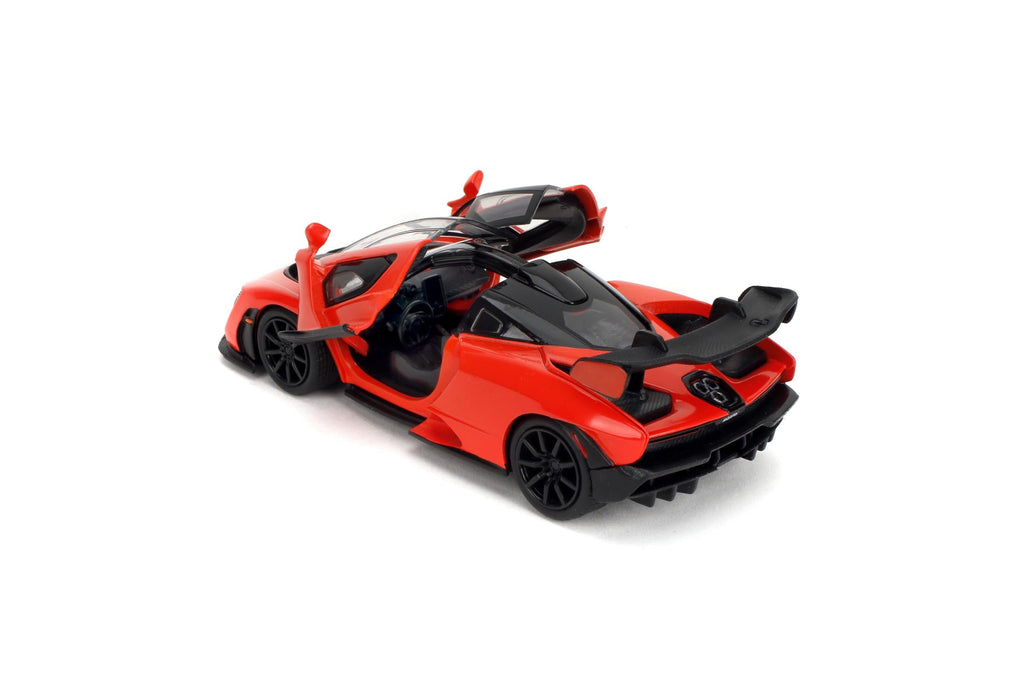 Jada Fast & Furious 1:32 McLaren Senna Die-Cast Model – Opening Doors, Rubber Tires, Movie Authenticity – Collectible for Ages 8+ – Red