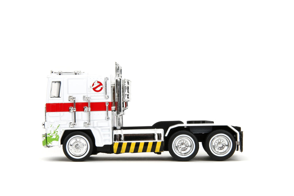 Jada Hollywood Rides Ghostbusters x Transformers Optimus Prime G1 Mashup - Die-cast, Opening Doors, 1:32 Scale, Ages 8+ (40th Anniversary Edition)