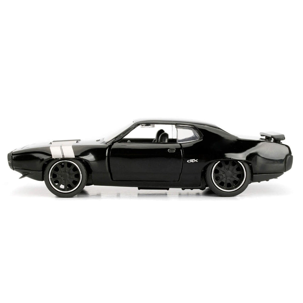 JADA Toys 1/32 Fast and Furious Doms Plymouth GTX 1971 Black Fast and The Furious Dom's Plymouth Mini Car