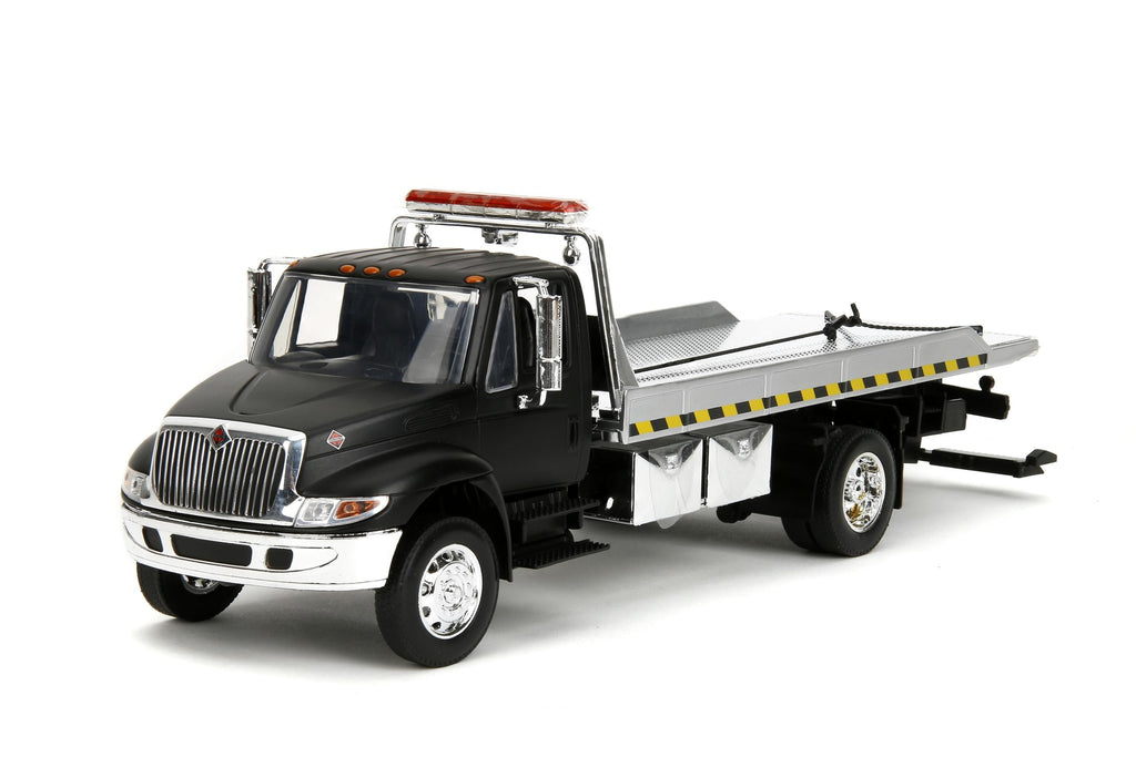 International 1:24 Durastar 4400 Flat Bed Die-cast Car, Toys for Kids and Adults(Black)