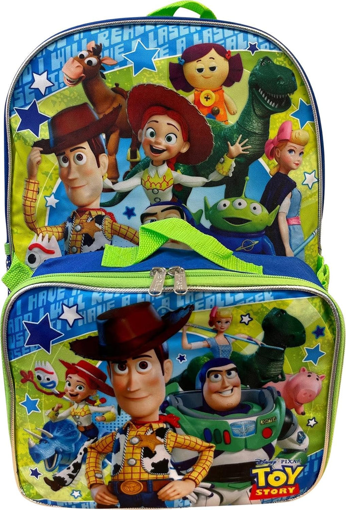 Kid's Licensed 16 Inch Backpack With Removable Lunch Box Set (Minnie Mouse Pink)