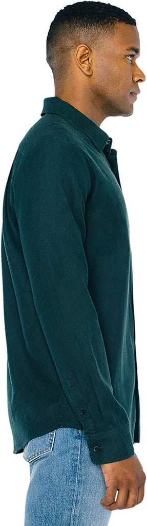 American Apparel Men's Flannel Long Sleeve Classic Shirt