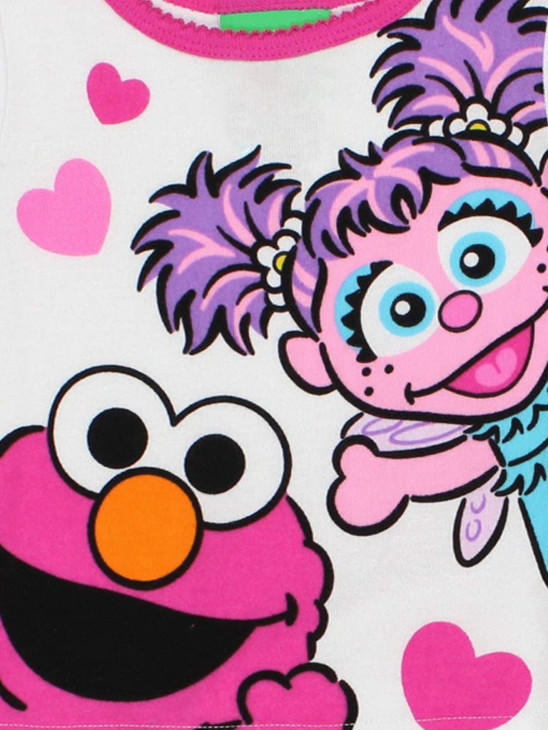 Sesame Street Elmo and Abby Cadabby Toddler Girls Cotton Pajamas Set