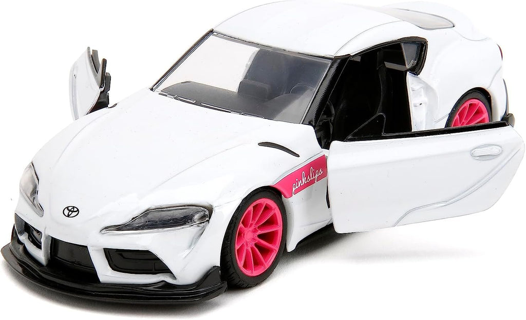 Pink Slips 1:32 W1 2020 GR Toyota Supra Die-Cast Car, Toys for Kids and Adults(White)