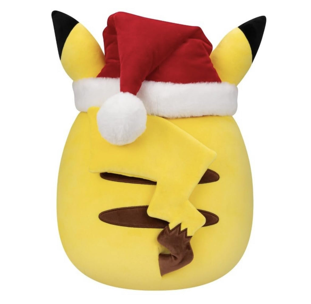 Squishmallows Pokémon Pikachu Christmas Holiday Plush with Santa Hat 14"