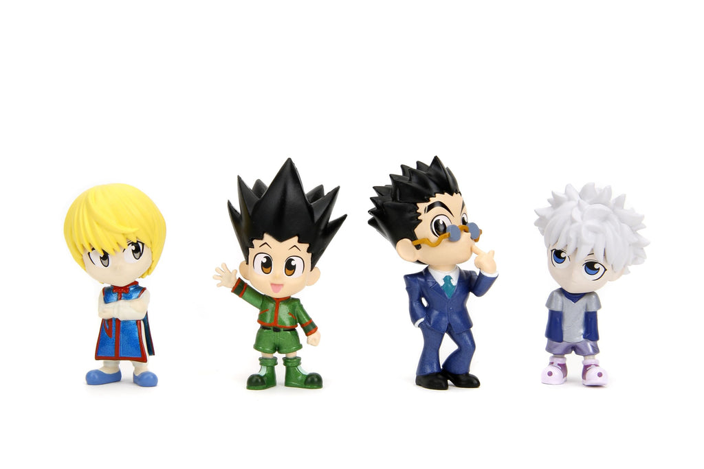 Jada Hunter x Hunter Metalfigs 2.5" 4 Pack (Gon, Killua, Kurapika, Leorio) - Collectible Die-Cast Figures - Authentic Designs, Premium Quality - Toys for Adults & Kids