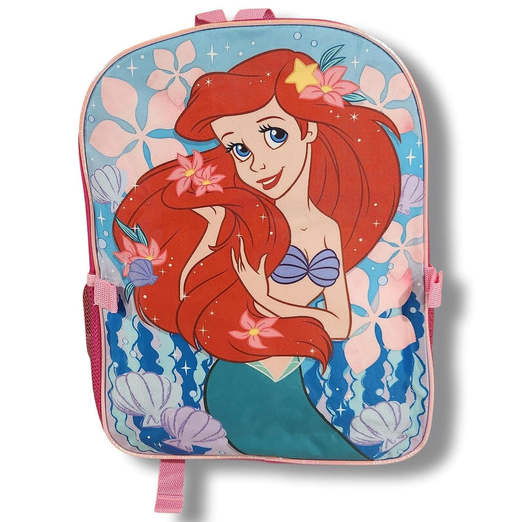 Kid's Licensed 16 Inch Backpack With Removable Lunch Box Set (Minnie Mouse Pink)