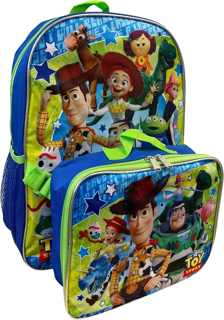 Kid's Licensed 16 Inch Backpack With Removable Lunch Box Set (Minnie Mouse Pink)