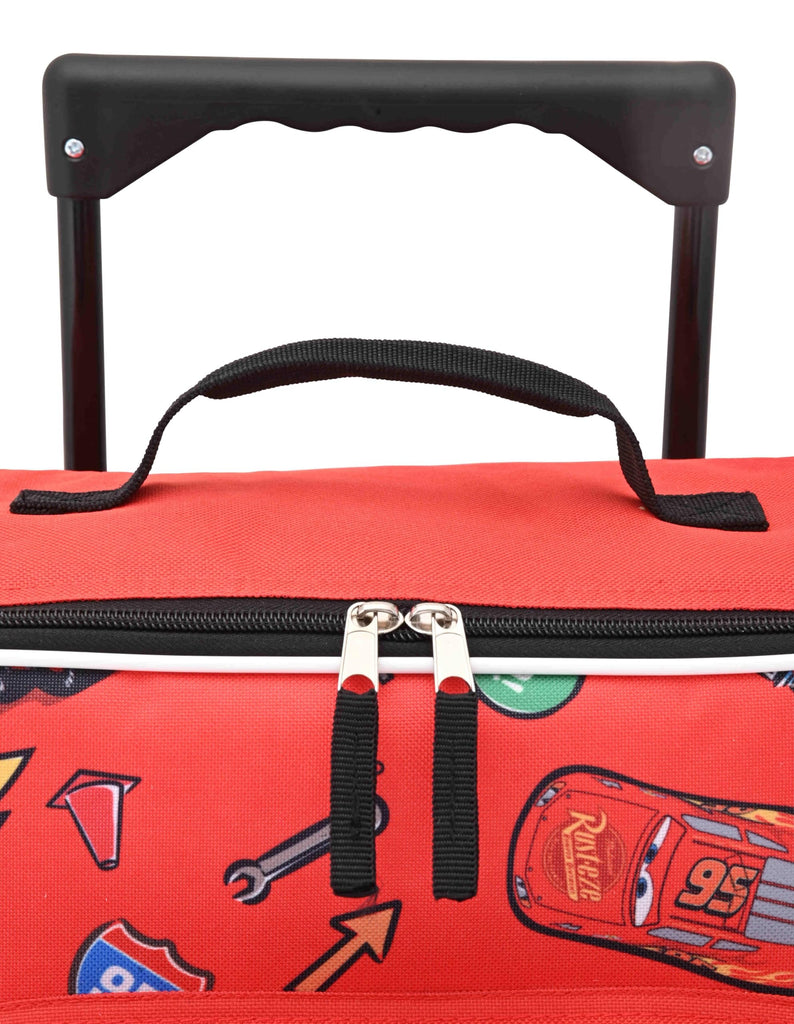 Fast Forward Cars Luggage 16" Soft Side Wheeled Pilot Case- Rolling Suitcase 16x12x5