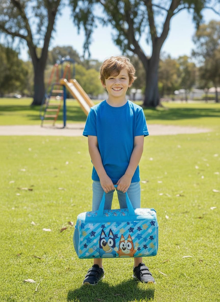 Disney Moana Kids Duffle Bag 16.5" – Travel & Sports Bag with Zipper Pocket, Mesh Side Pockets & Shoulder Strap