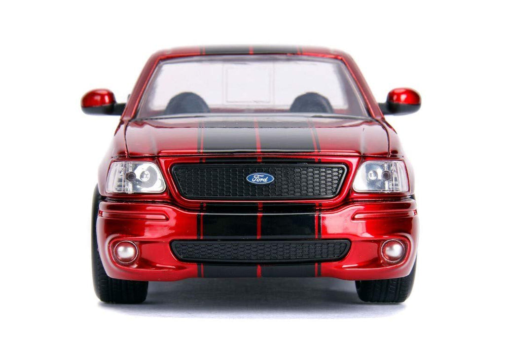 Jada 1:24 W/B - Metals - Just Trucks - 1999 Ford F-150 SVT Lightning (Candy Red)