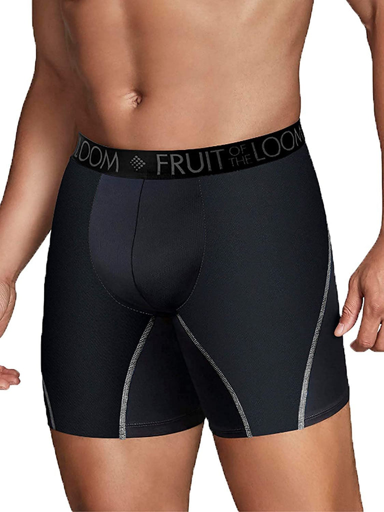 Fruit of the Loom Men's Boxer Briefs 5-Pack Signature/Regular Long Leg/Regular Leg S-2X