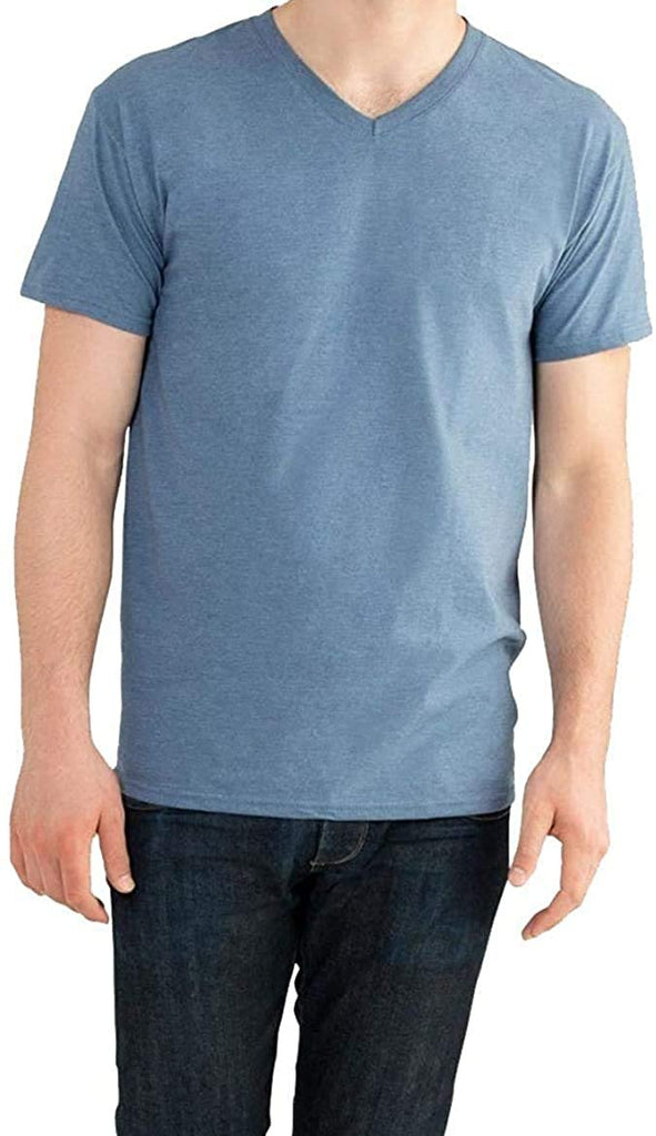 Fruit of the Loom Select Men's V-Neck T-Shirts Classic Fit Wicks Moisture Tagless Random 6-Pack