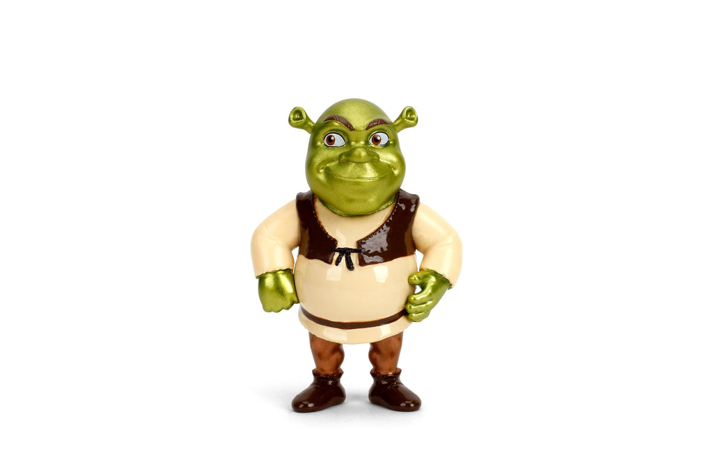 Jada Shrek Metalfigs 4-Pack Movie Collectible Figures 2.5-Inch Die-Cast Scale – Shrek, Donkey, Fiona, Puss in Boots Toys
