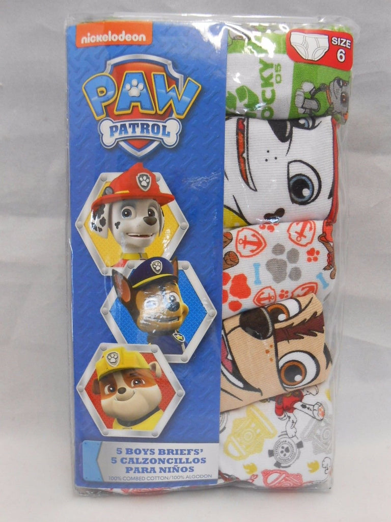 Handcraft Little Boys' Paw Patrol Brief, Pack of Five