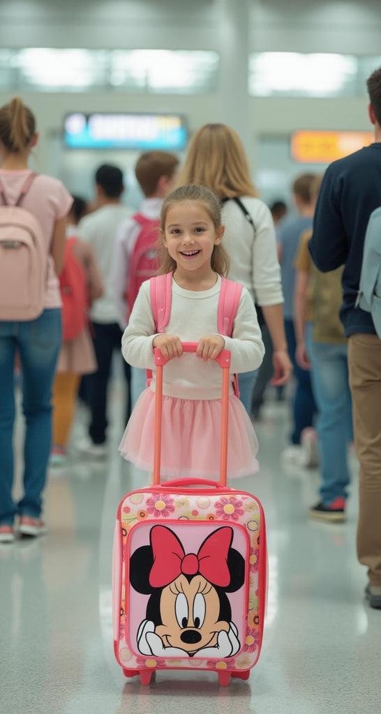 Fast Forward Minnie Mouse Girls Luggage 16" Soft Side Wheeled Pilot Case- Rolling Suitcase 16x12x5