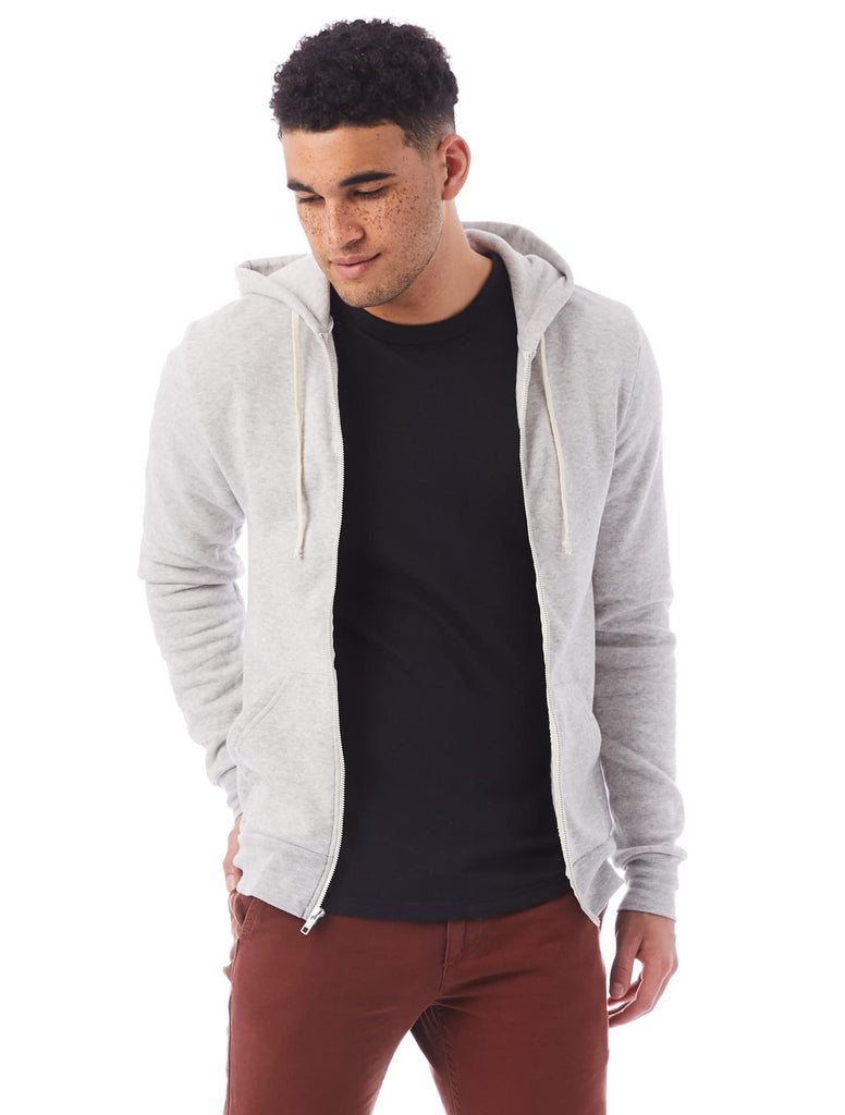 Alternative Apparel All Gender Hoodie Adult's Rocky Eco-Fleece Zip Sweatshirt