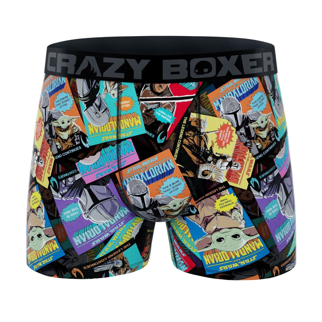CRAZYBOXER Men's Underwear The Mandalorian Soft Comfortable Boxer Brief Original (3 PACK)