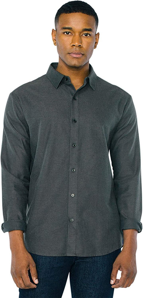 American Apparel Men's Flannel Long Sleeve Classic Shirt