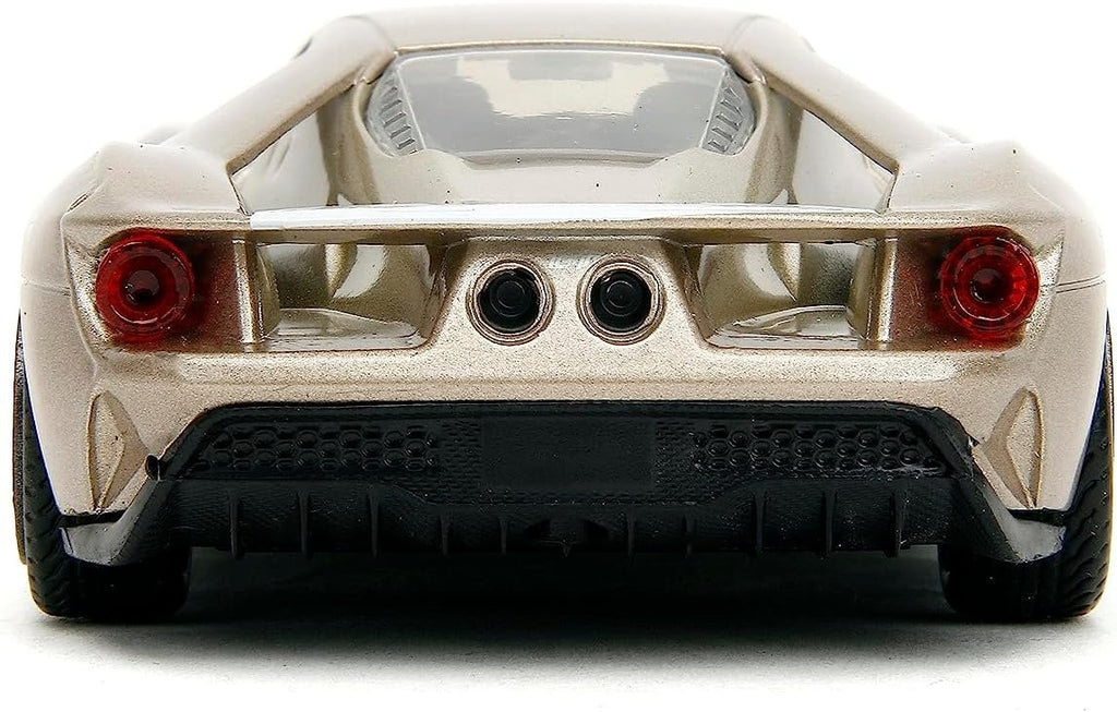 Pink Slips 1:32 W1 2017 Ford GT Die-Cast Car, Toys for Kids and Adults(Metallic Gold)